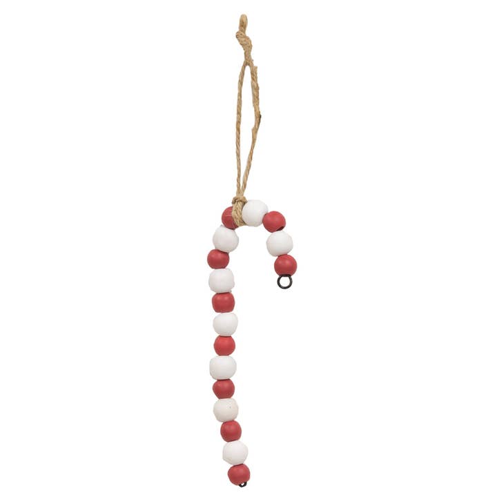 Träpärla godisrörprydnad för wholesale av Col House Designs