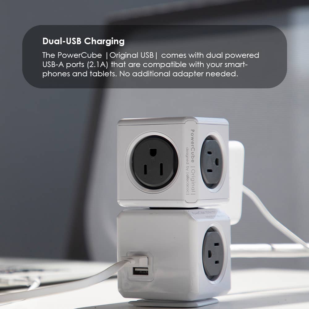Allocacoc DesignNest – wholesale Power adapter – PowerCube Extended USB SUREG20