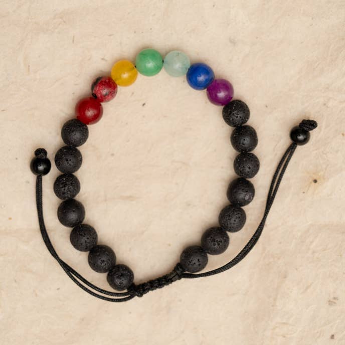 Brazalete con 7 chakras para una armonía energética para venta al por mayor de Singing Bowl Shop