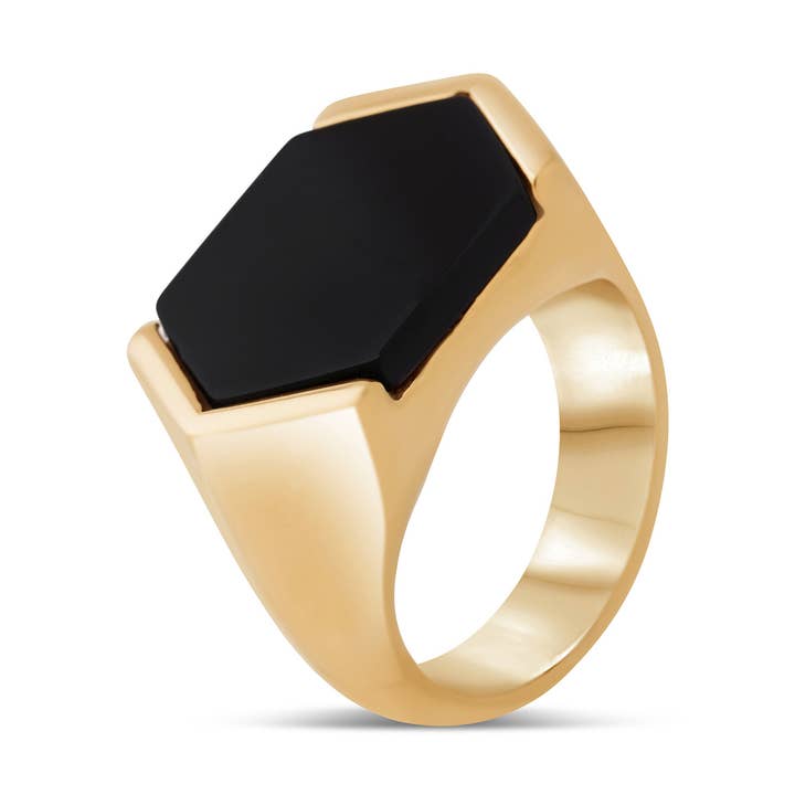 Blackskies - Wholesale Cocktail/Statement Ring - Abyss Ring Gold - Black0