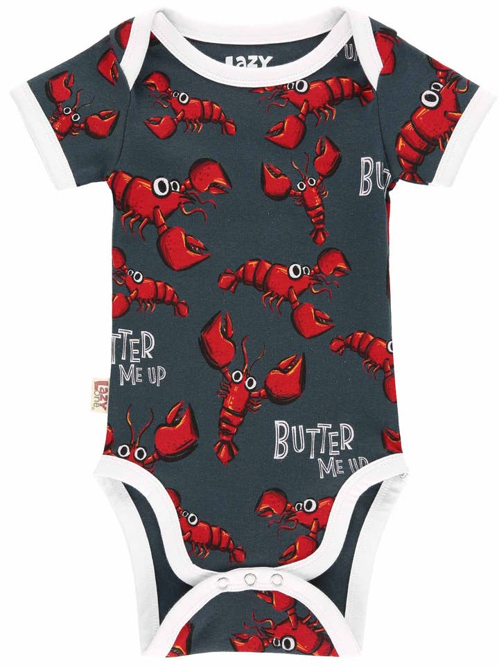 Lobster Infant Creeper for wholesale by Lazy One