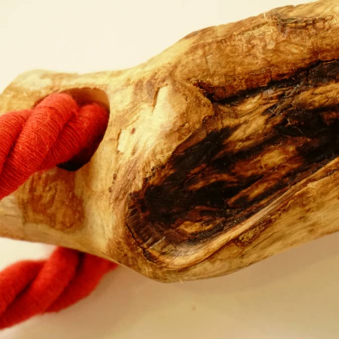 hundsfutter - Wholesale Pet Chew Toy - Dog - Olive wood teether with cotton cord4