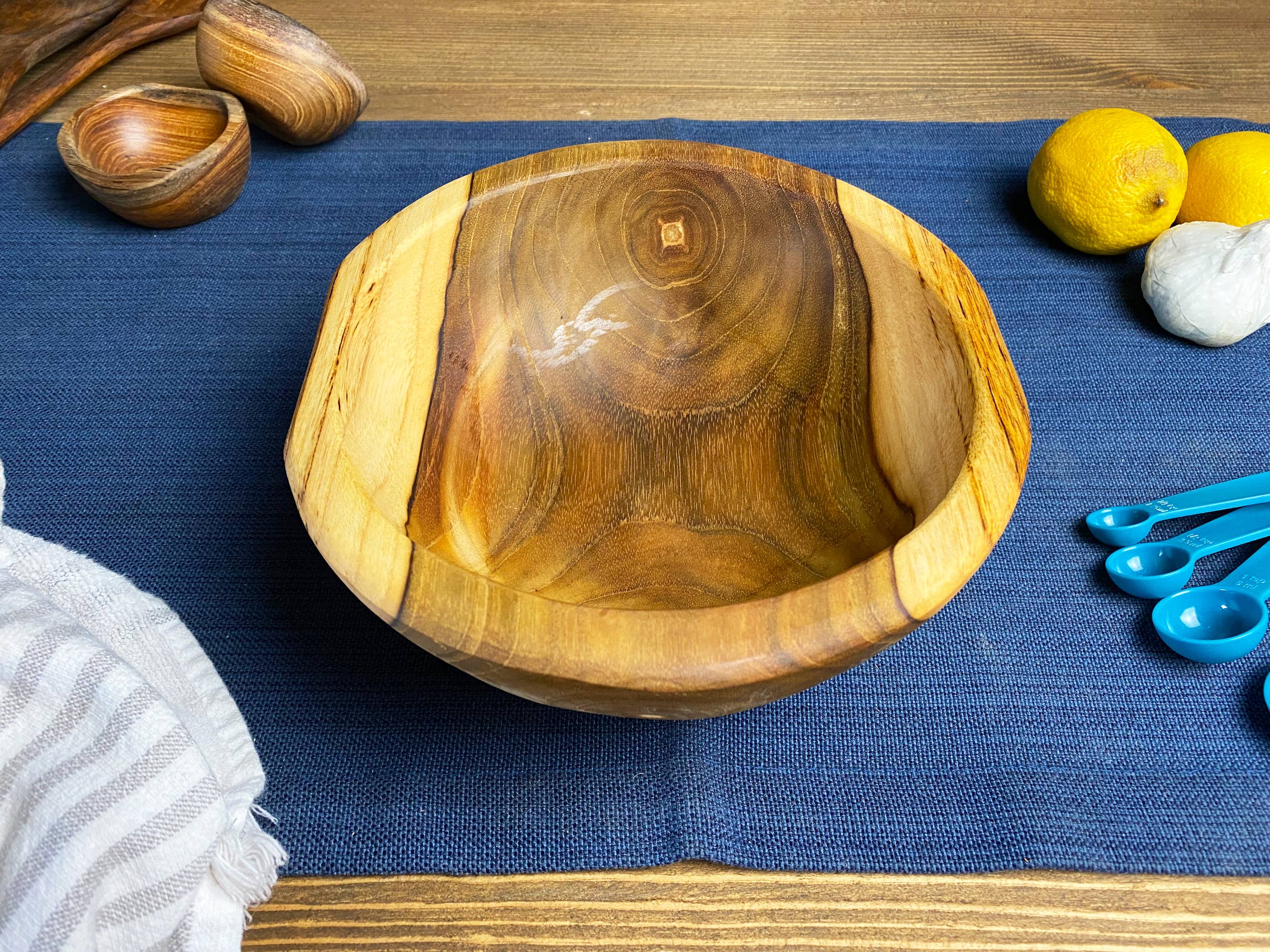 Tuckahoe Hardwoods - Wholesale Bowl - Small Live Edge Salvaged Teak Bowl - Hand Carved Wood Bowl5