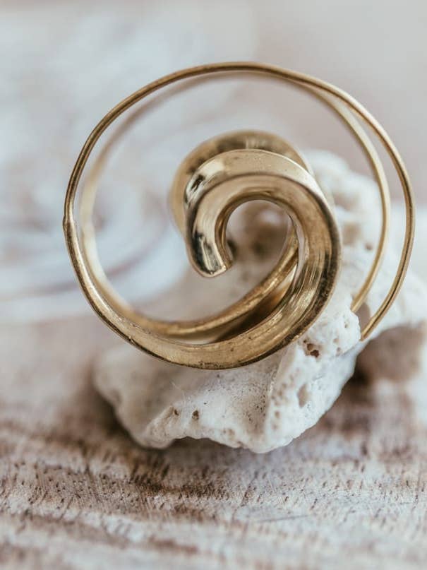 Brincos Espiral Simples por atacado de Meelah Collections