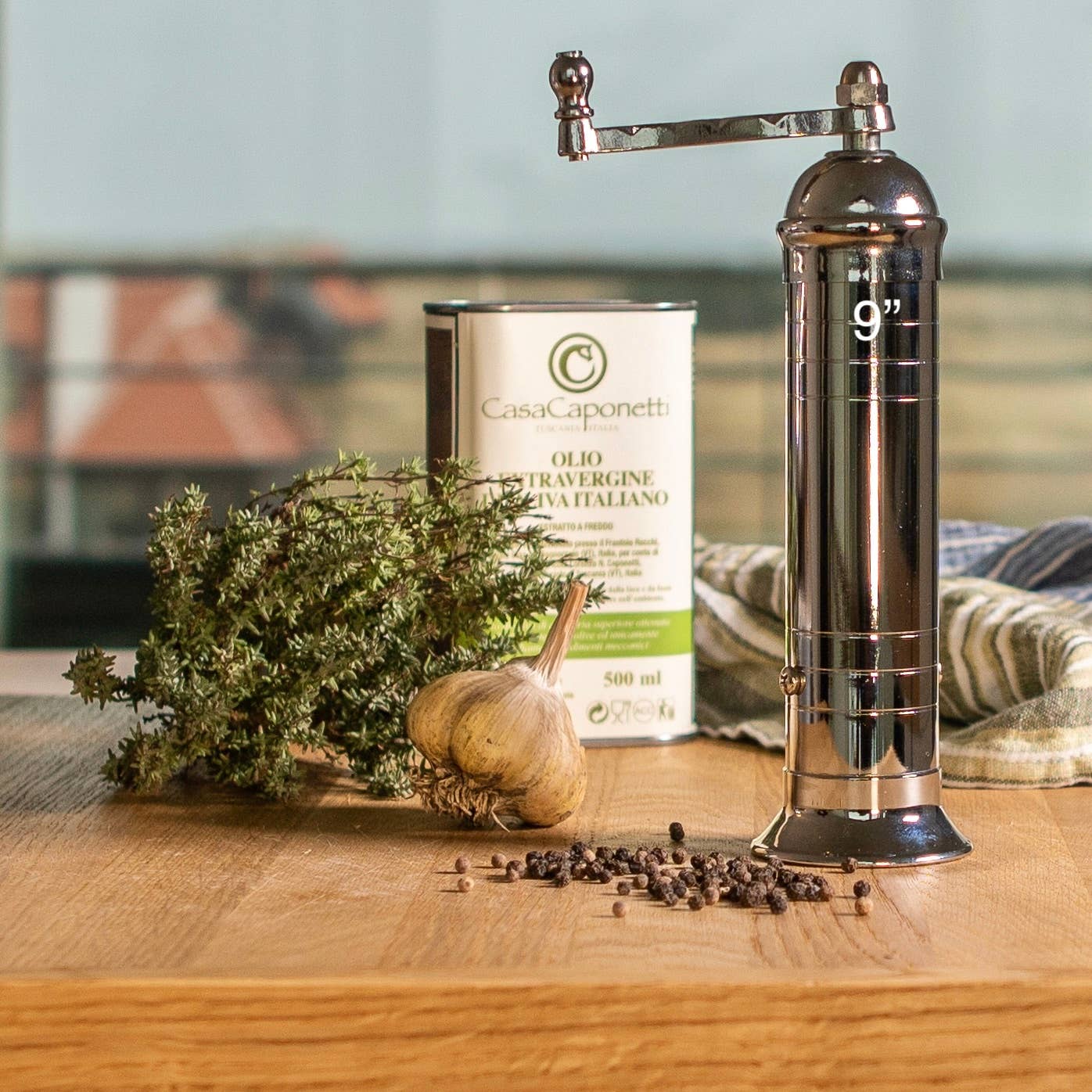 Rune-Jakobsen Design - Wholesale Pepper Mill - The original 'Chrome Mill' - polished 9" pepper grinder1