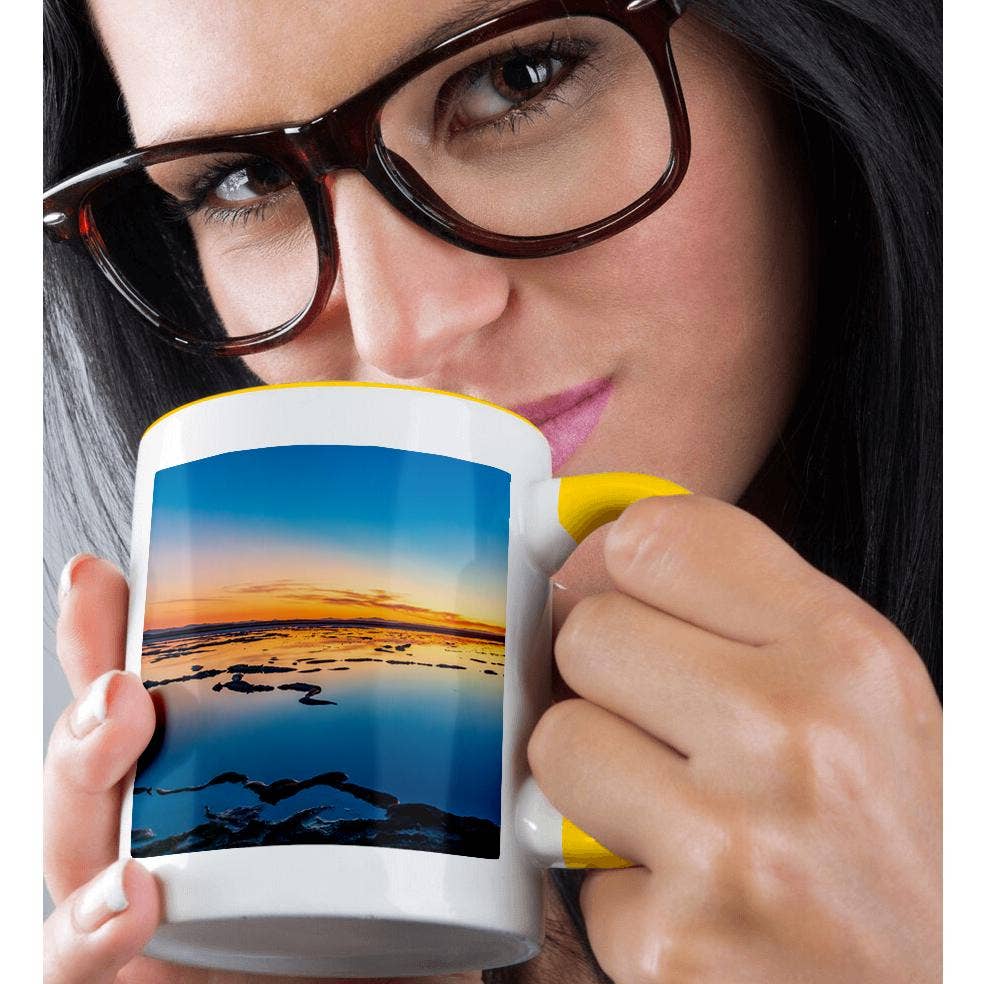 3dRose - Wholesale Koffiemok - 3dRose, Guerrero Negro, Baja California Sur, Mexico. Zoutvijvers bij zonsondergang 2., Mok1