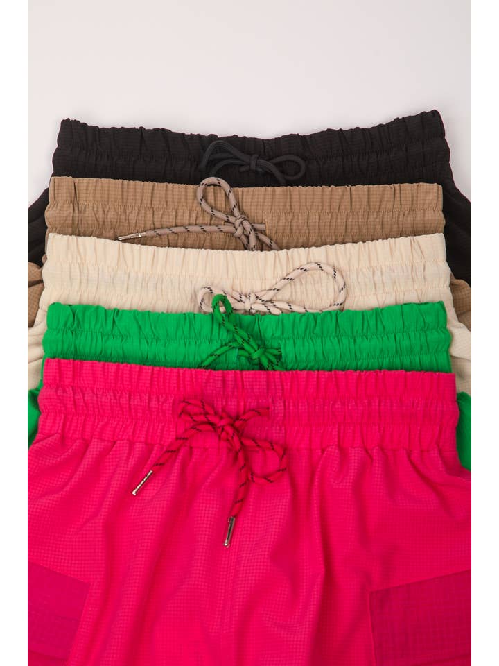 VERY J - Vendita all'ingrosso Pantaloncini sportivi - Donna - Pantaloncini cargo per abbigliamento sportivo con vita elastica NP7037622