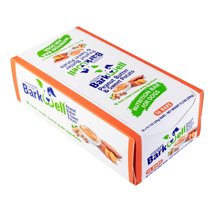 BarkwellPet – Großhandel Leckerlis – Hund – BarkWell Nutrition Bar für Hunde Erdnussbutter und Süßkartoffel