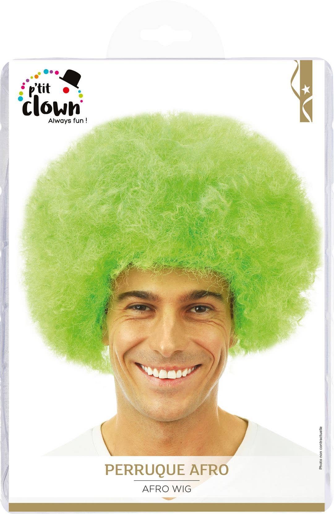 P'tit Clown - Wholesale Costume - Unisex - Afro Wig - Green0