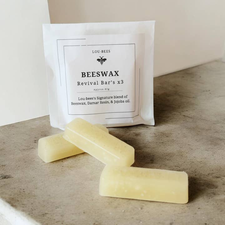 Bivaxduk Uppfräschningsstänger – 3-pack, Miljövänlig Blandning för wholesale av Lou Bees