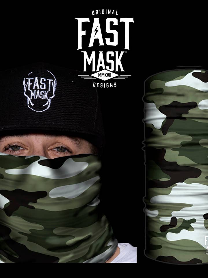Classic Camo Neck Gaiter * Now With Sewn Edges* for wholesale by Live Fast Gear