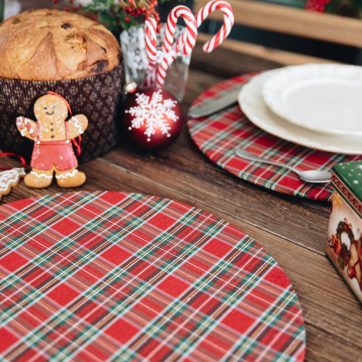 Misalù - Dress up your table - Wholesale Placemat - Tartan Christmas Time2