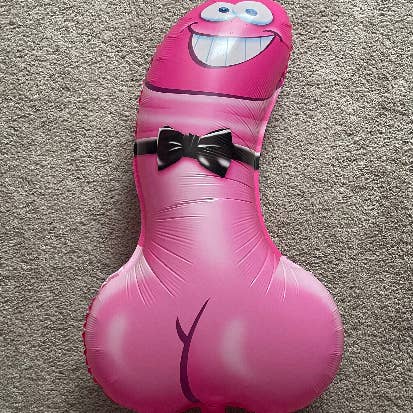 Dirty Grove by Hazel Grove Customs – Großhandel Scherz-/Geschenkartikel – Lustiger Penisballon, rosa Schwanzballon