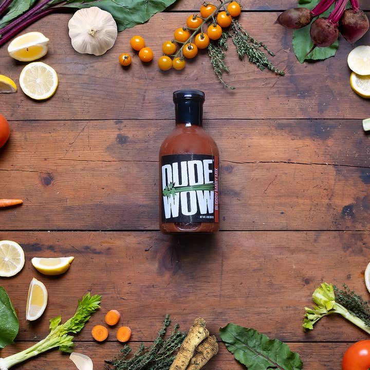 Dude Wow Cocktails - Wholesale Cocktail Mix/Syrup - Dude Wow Original Bloody Mary Mix Case 12/32oz Btls.5