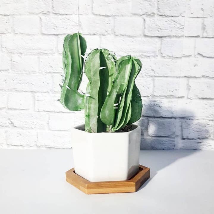 Beautiful Things By Bec - Wholesale Artificial Plant - Mini Paper Saguaro Cactus2