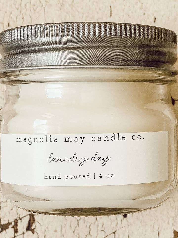 Jour de lessive 4oz pour la vente par Magnolia May Candle Co