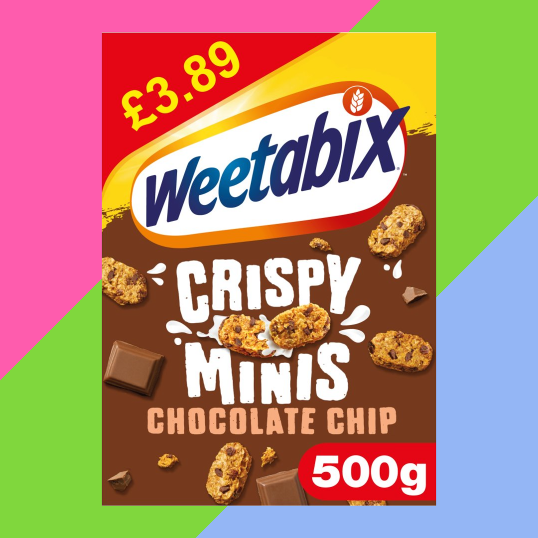Gaffney's Sweets & Treats Wholesale – wholesale Breakfast cereal – Weetabix Crispy Minis Chocolate Chip 5x500g Boxes0