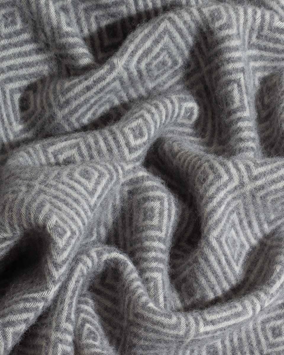 MoST - Wholesale Throw Blanket - Wool Throw Blanket VENEZIA Grey2