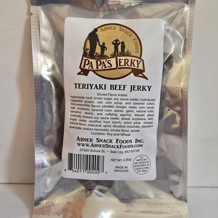Papa's Teriyaki Beef Jerky for wholesale by 3D Enterprise