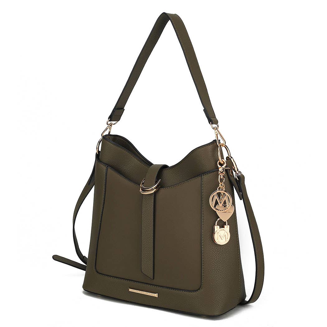 MKF Collection - Wholesale Shoulder Bag - Women's - Geneva Vegan Leather Shoulder Handbag Crossover by Mia K3