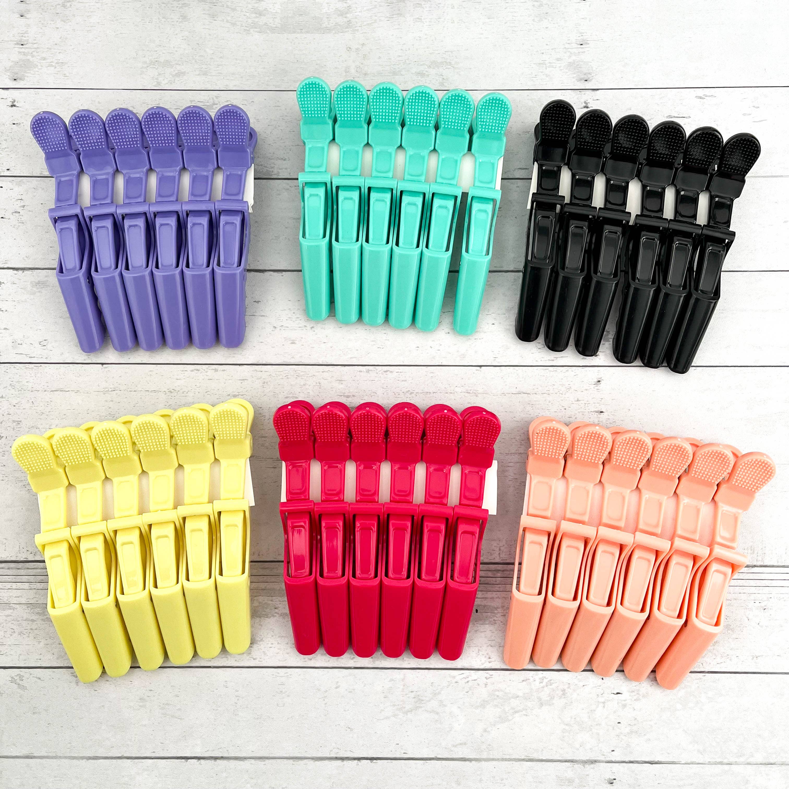 SoapElenGlen – Clips para cabelo - Mulher por atacado – 6 peças de ganchos de cabelo de cor sólida, estilo profissional9