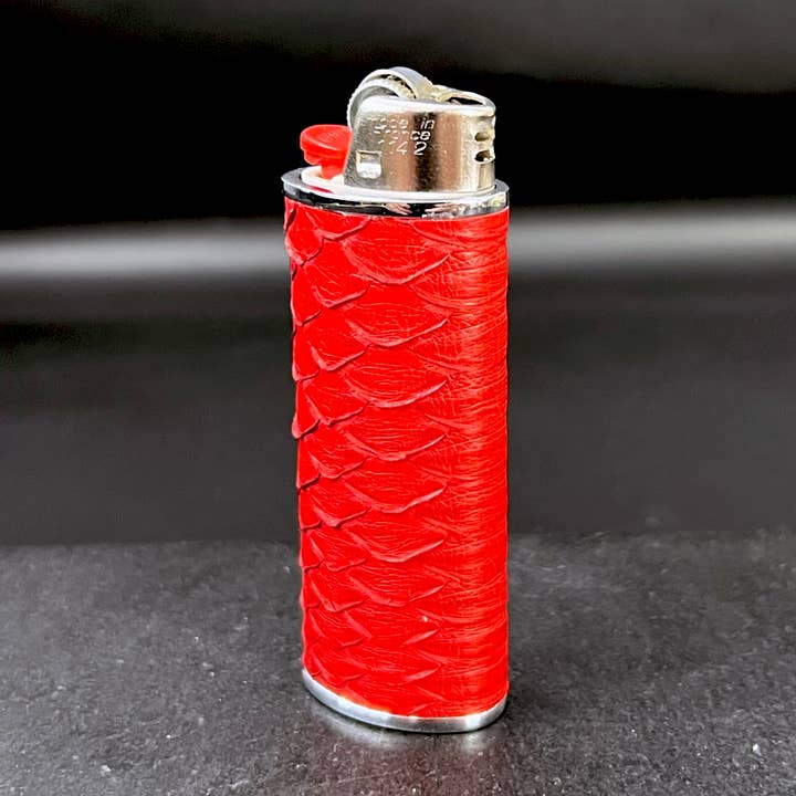 Corvette Red Classic Bic Lighter Cover for wholesale by Haus of Topper
