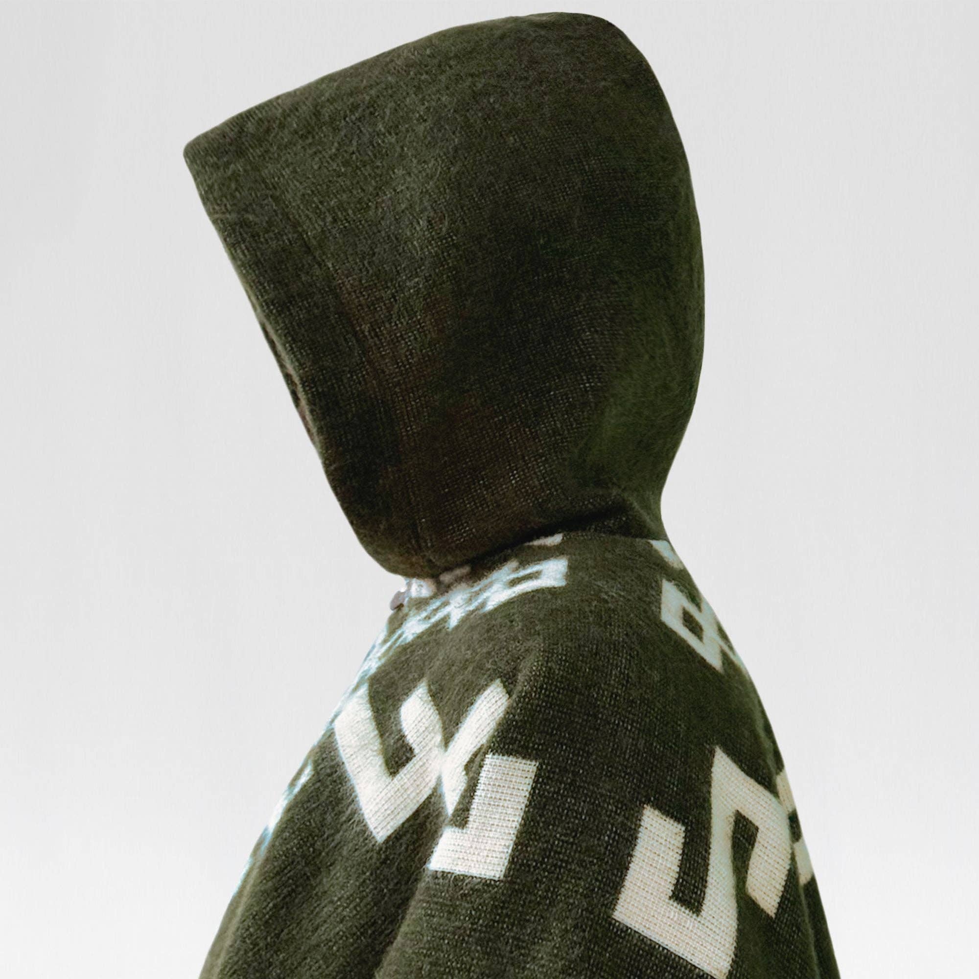 ECUALAMA - Wholesale Poncho - Unisex - Clint Eastwood Poncho cowboy Serape replica handmade of Alpaca wool Unisex - olive green8