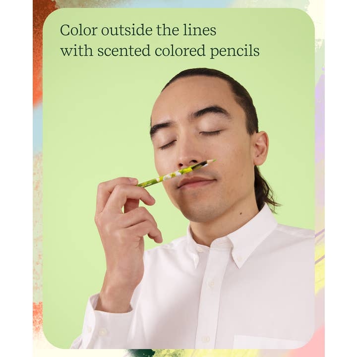 Lifelines - Wholesale Colored Pencil - Lifelines Rub & Sniffâ„¢ Scented Colored Pencils - 10-pack