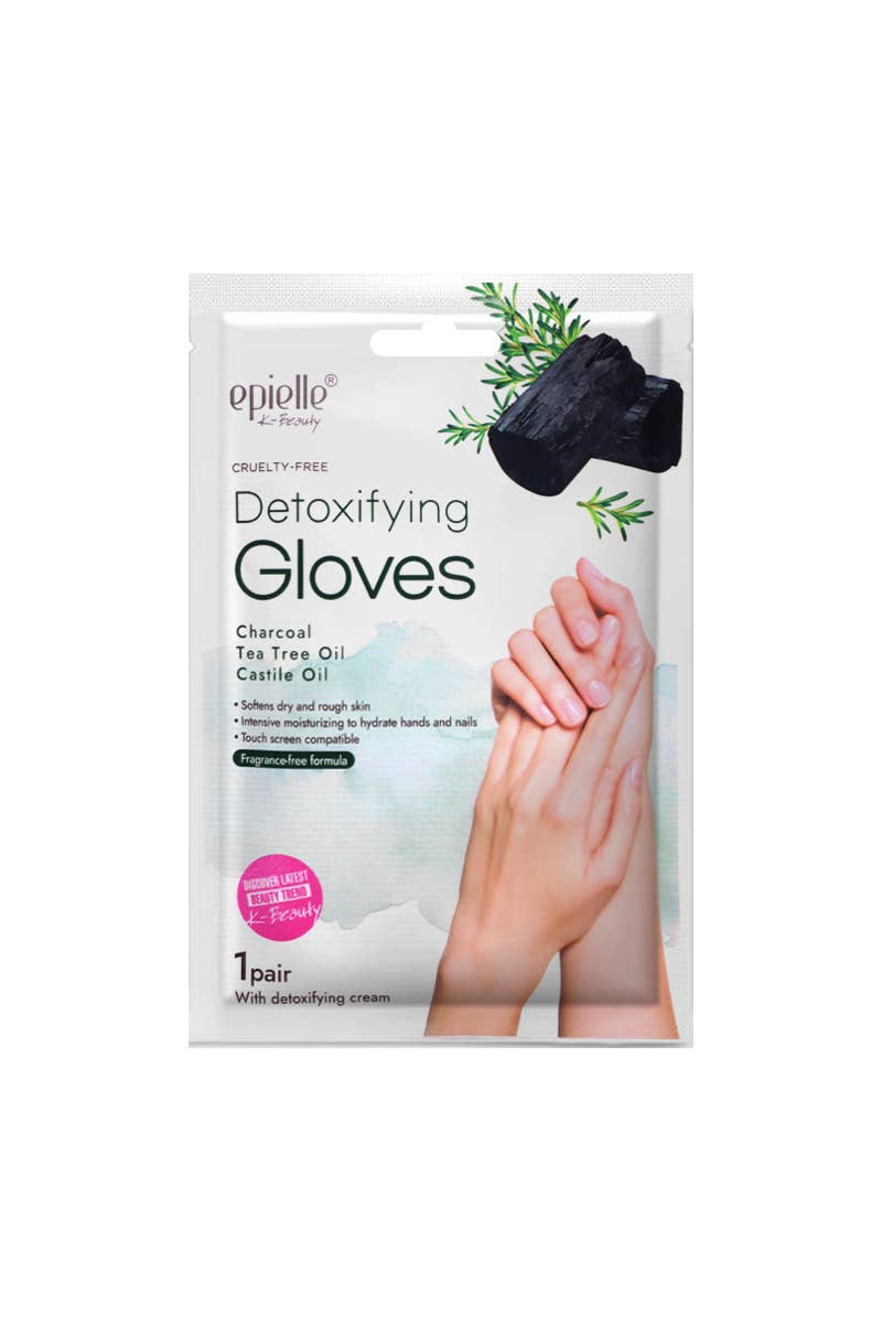 Epielle 2128 Detoxifying Charcoal and Tea Tree GLOVES - 24pc