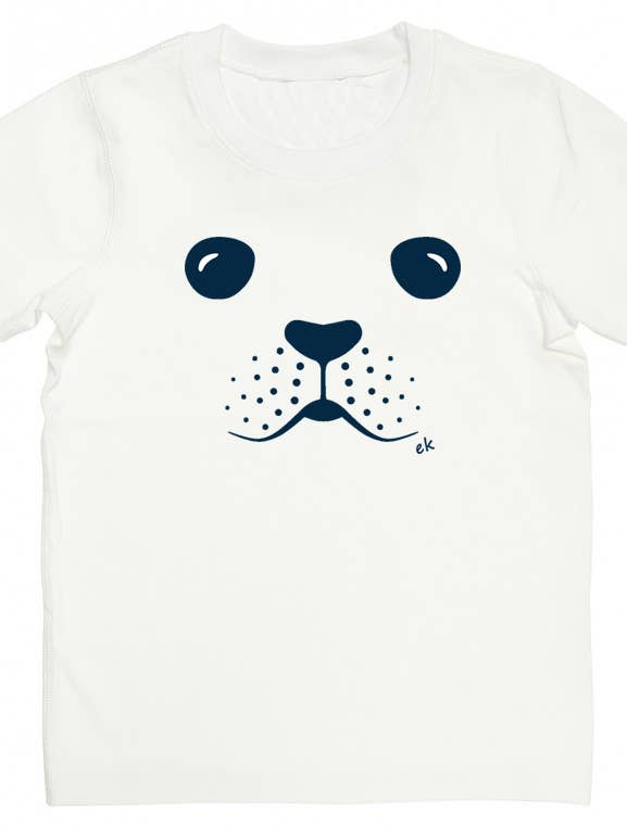 emmis klemmis - Wholesale Screen Printed T-Shirt - Kids - Organic Kids T-shirt Baby seal0