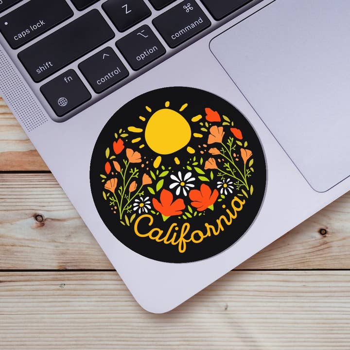Big Moods - Wholesale Sticker - California Sticker - Sunshine & Flowers1