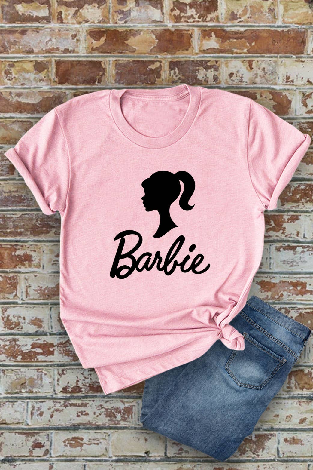 Top Avenue - Wholesale Screen Printed T-Shirt - Women's - Hot Barbi, Unisex Round Neck T-Shirt10