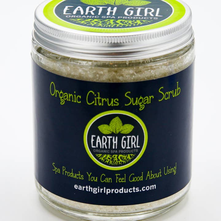 Earth Girl Products – wholesale Kroppsskrubb/Exfoliant – Ekologisk citrussockerskrubb --- tar dig till din lyckliga plats