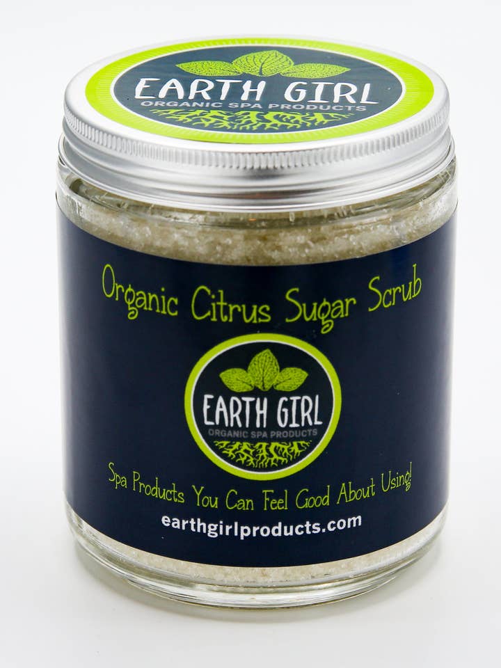 Organic Citrus Sugar Scrub --- Takes You To Your Happy Place for wholesale by Earth Girl Products