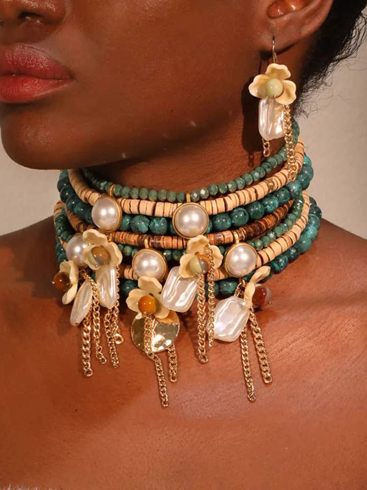 Die Gaia Bloom Halskette für den Großhandel von DUA MENKA