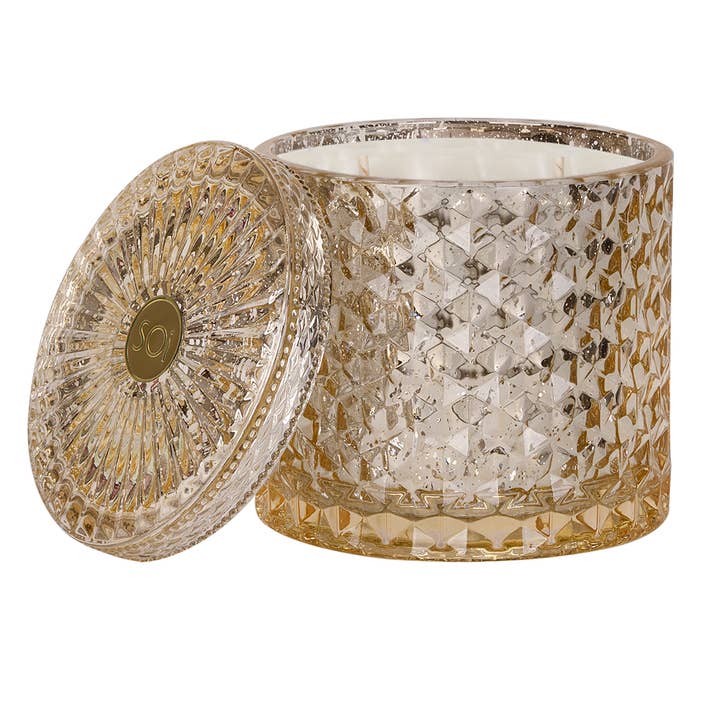 Pumpkin Chai 15oz Shimmer Candle 2 wick for wholesale by The SOi Company