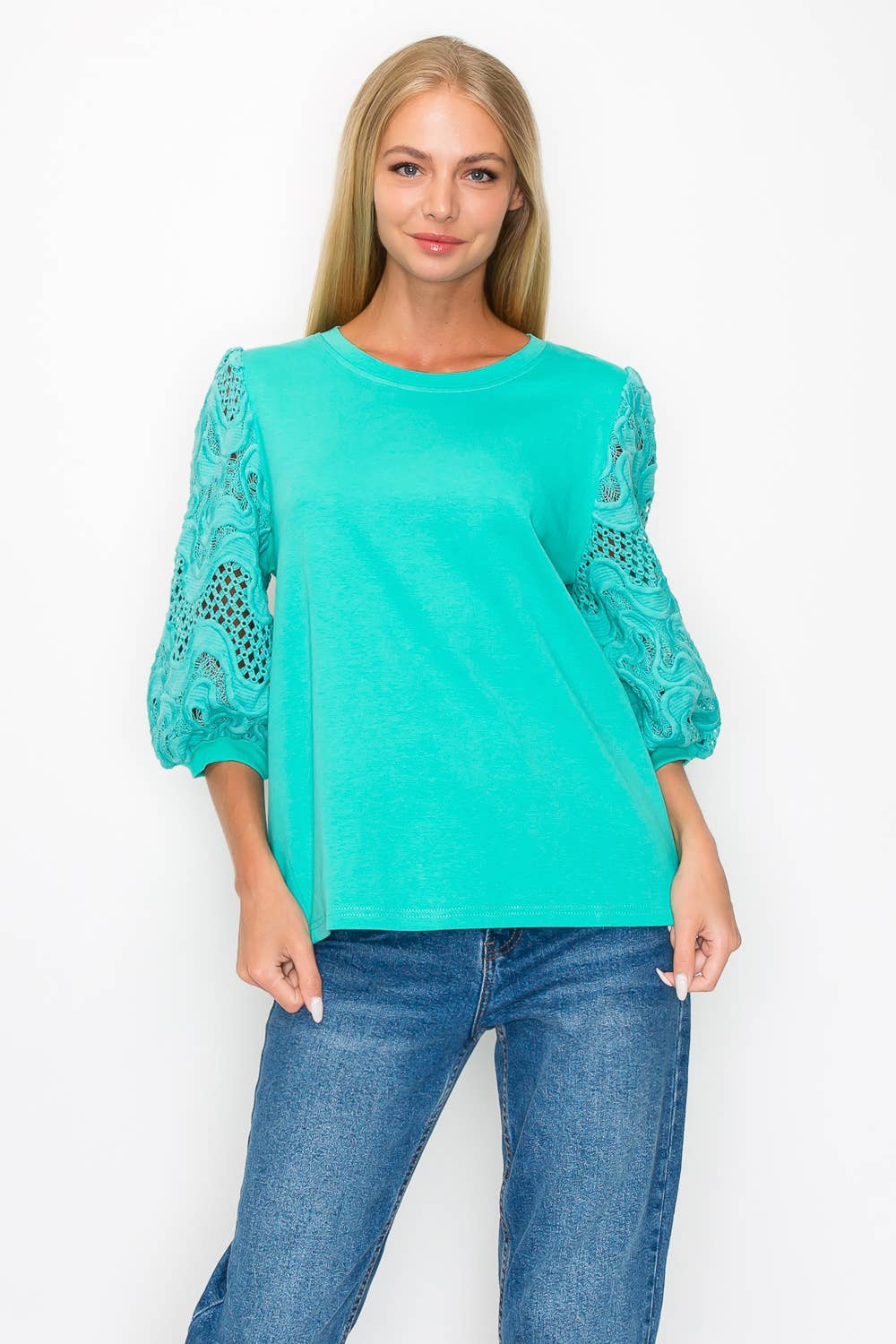 Joh Apparel - Wholesale Knit Top - Women's - Ruth Pointe Knit Top with Lace22