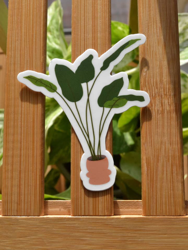 Pegatina de pájaro del paraíso para venta al por mayor de Split Leaf Designs