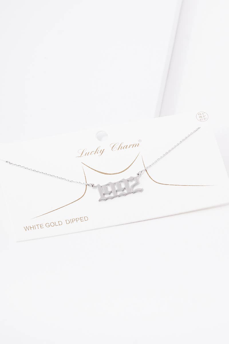 OHBOOBA DESIGN - Wholesale Pendant/Charm Necklace - Gold Plated Birth Year Necklace25