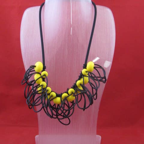 Designs by OC - Wholesale Bib Necklace - NKL 539 - C6 Edgy5