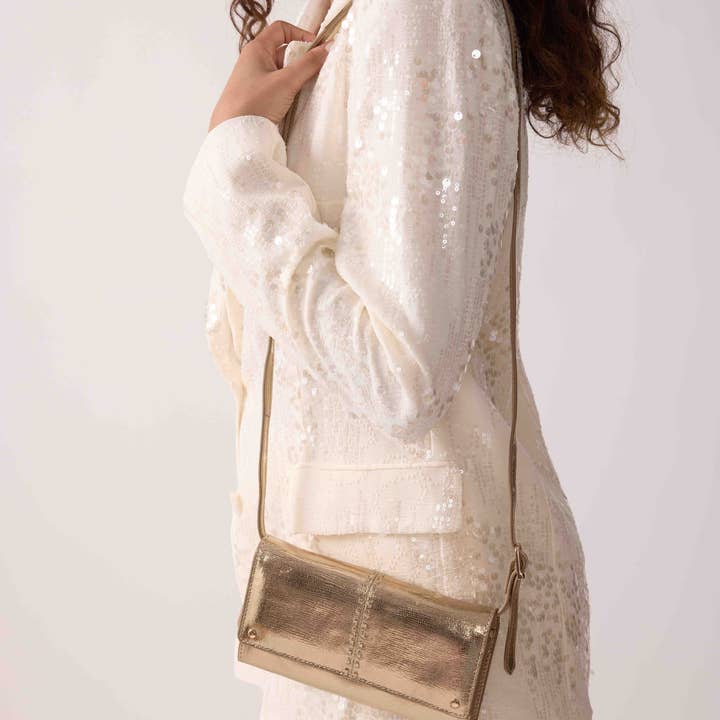 Maradji - Wholesale Messenger Bag - Women's - GOLDEN COPPER LEATHER POUCH GINA3