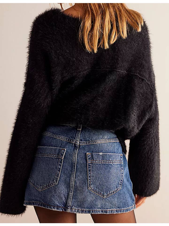 Sweetkama – Großhandel Rock – Damen – Damen-Mini-Jeansrock mit asymmetrischer Tasche SKS5419