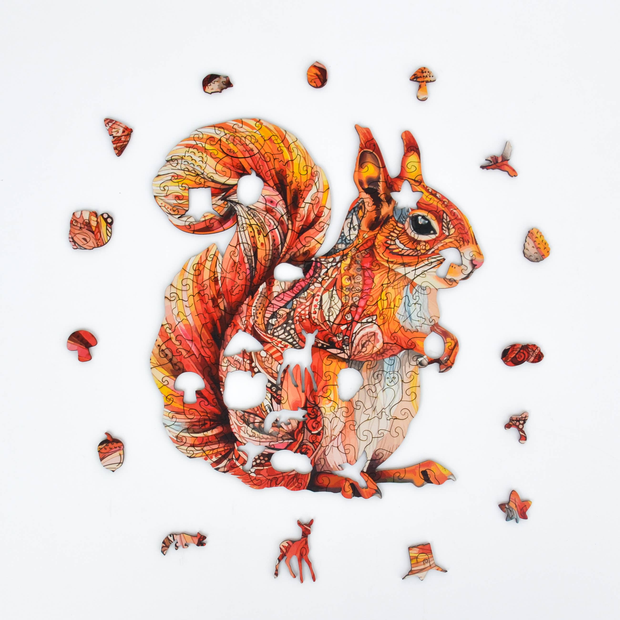 Lubiwood - Wholesale Puzzle - Adult - Adorable Squirrel Jigsaw A4 Premium Box1