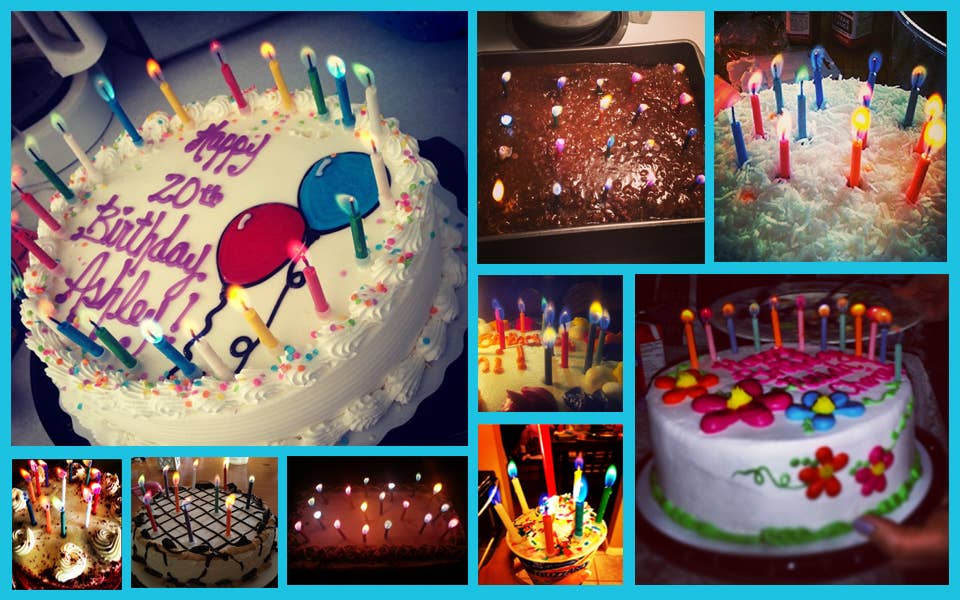 JII - Wholesale Cake Candle - Colorflame Birthday Candles in 26 Piece Counter Display21