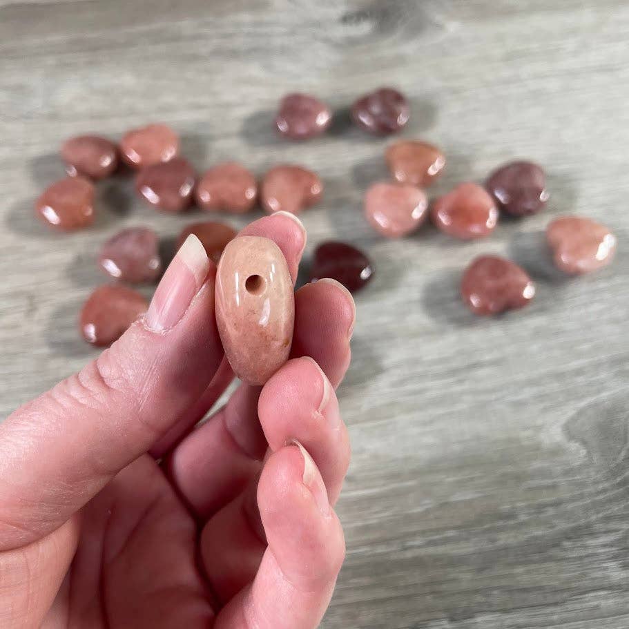 Keystone Crystals - Wholesale Spiritual Stone/Crystal - Gemstone Heart Pendants Wholesale – Strung or Loose17