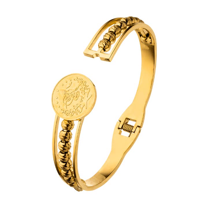 Schmuckgroßhandel - Wholesale Bangle Bracelet - Oriental Bracelet | 18K gold-plated3