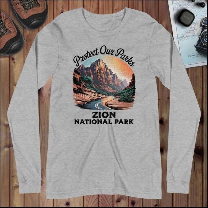 Camisola de Manga Comprida Protect Our Parks Zion por atacado de Park Service Apparel
