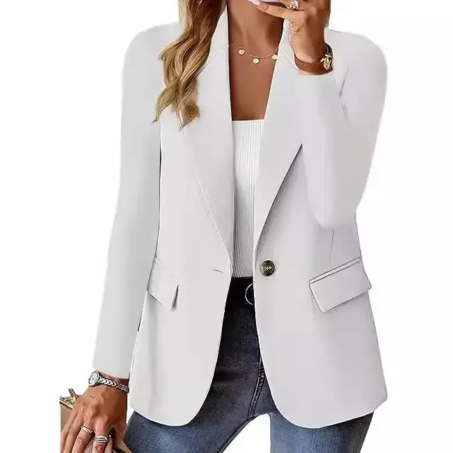 safistyle - Wholesale Blazer - Women's - Long Sleeve Solid Color Cardigan, Women's Petite Blazer Jack11
