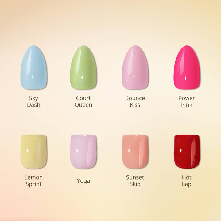 Short Almond Square Spring Nails - Soft Gel Press On Nails for wholesale by BTArtboxnails