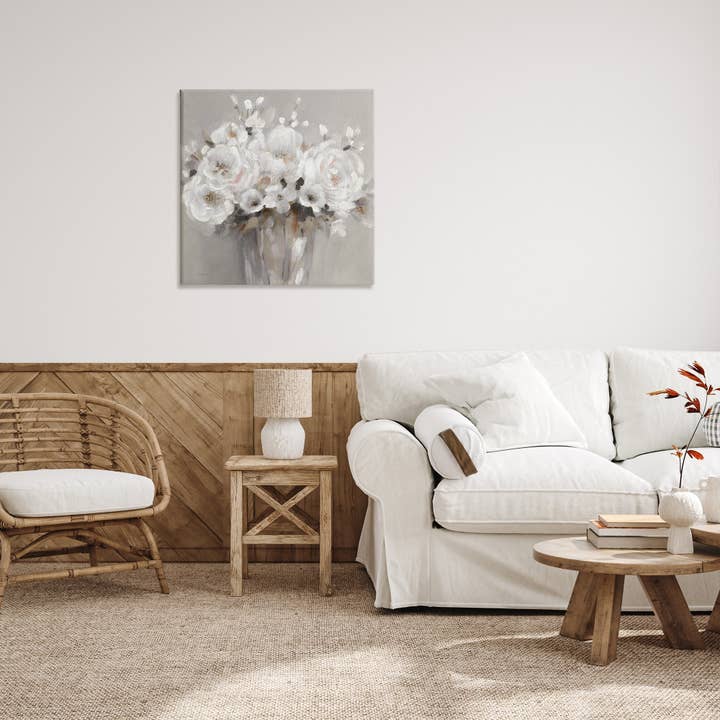 Stupell Industries - Wholesale Wall Sign - White Flower Bunches - Unframed Wall Art4